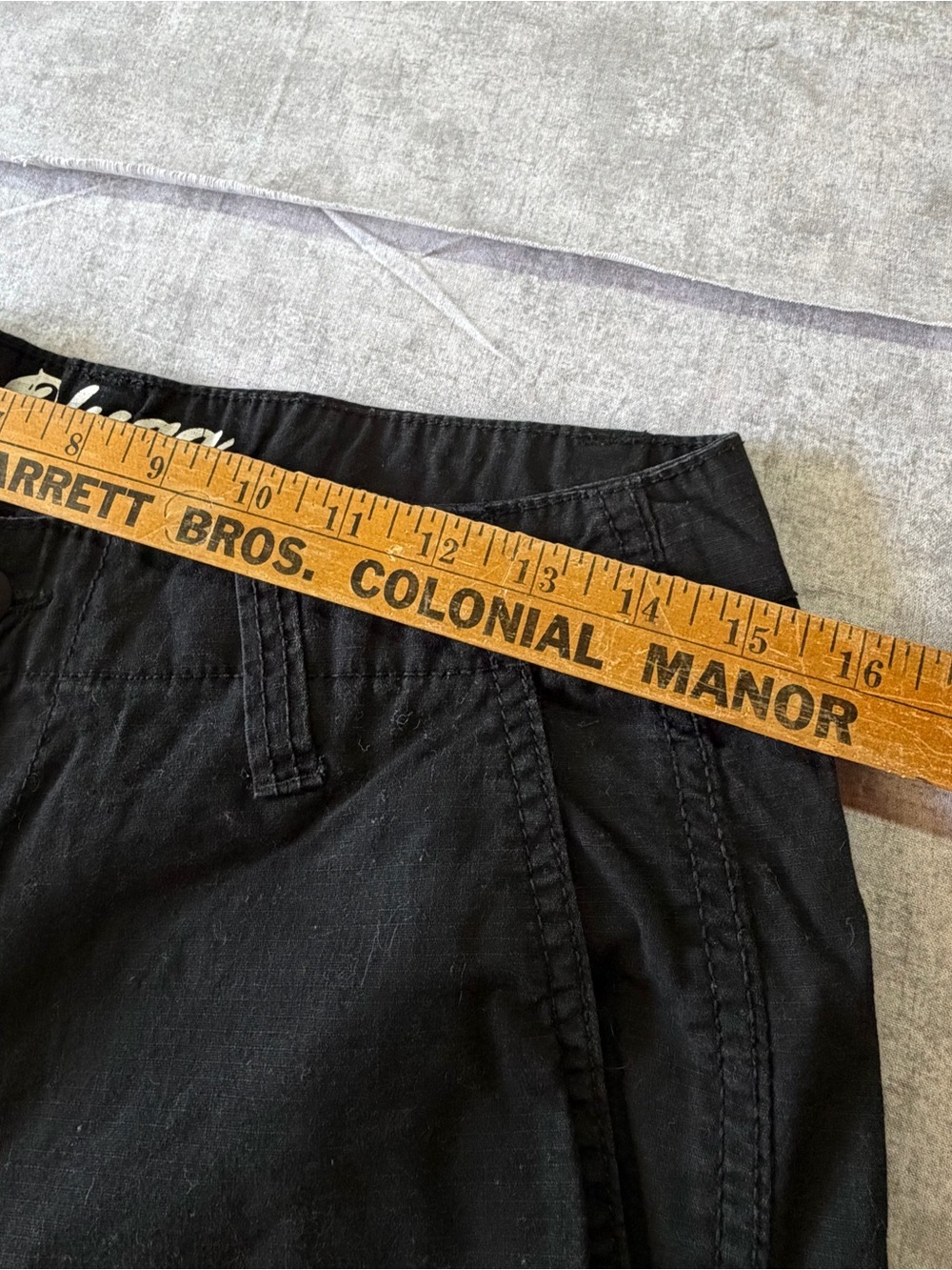 plugg black cargo mens shorts 34 - Picture 6 of 6